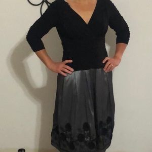 Gorgeous SL Fashions Black and Gray Dress